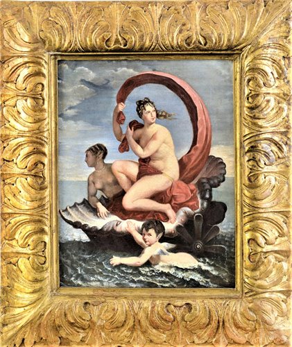 "Galatea" French school  of  18th century